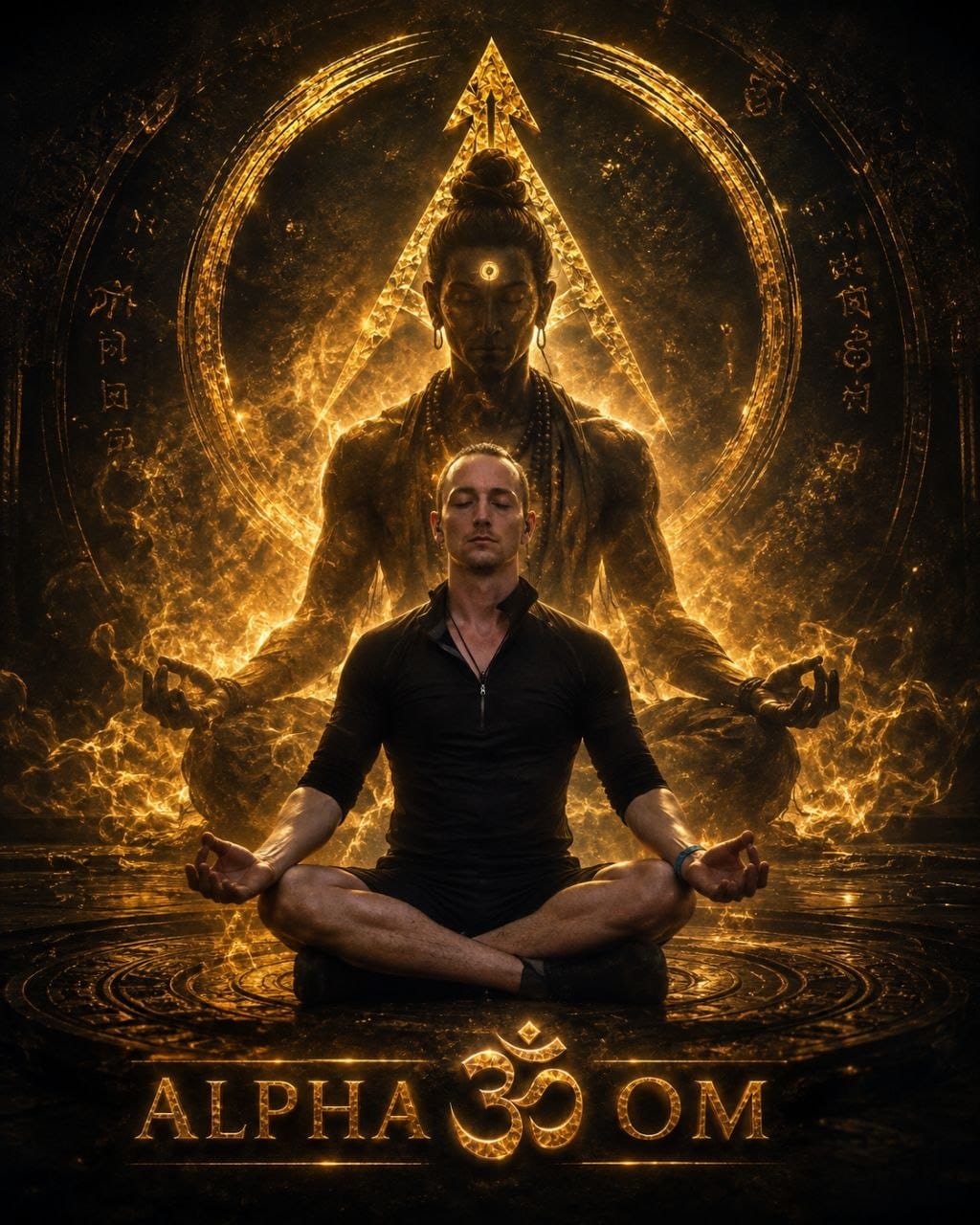 Marcel in einem Moment der Meditation